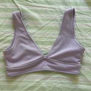 Purple bathing suit top